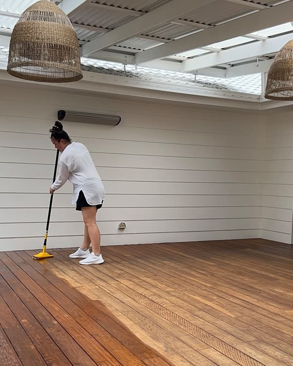 @coastal.hills.haven coats blackbutt timber decking with Traditional Timber Oil