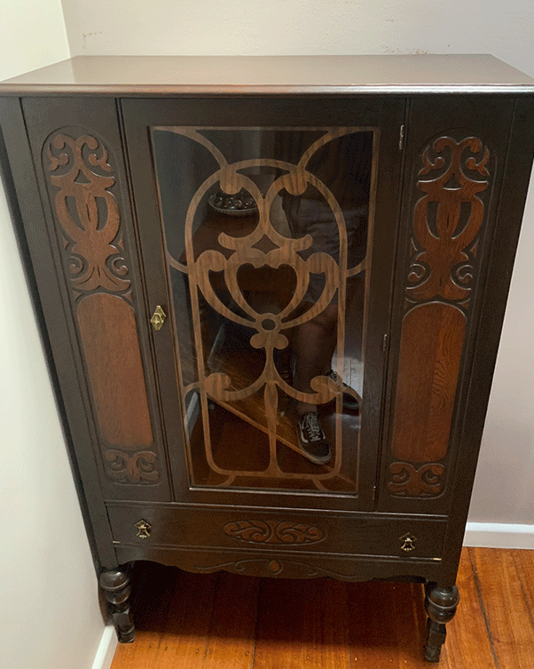 Upcycled cabinet using Feast Watson Scandinavian Oil & Clear Varnish