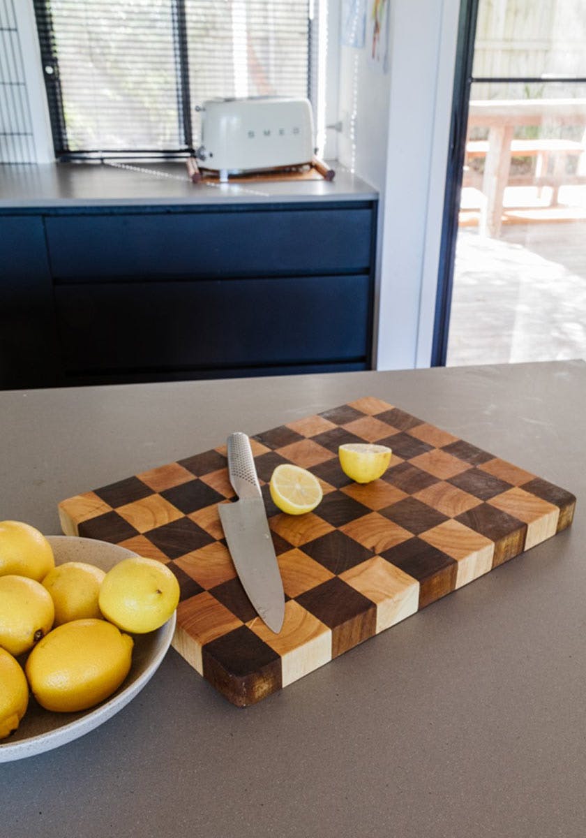 Smor Home Checkerboard Chopping Board - Complete