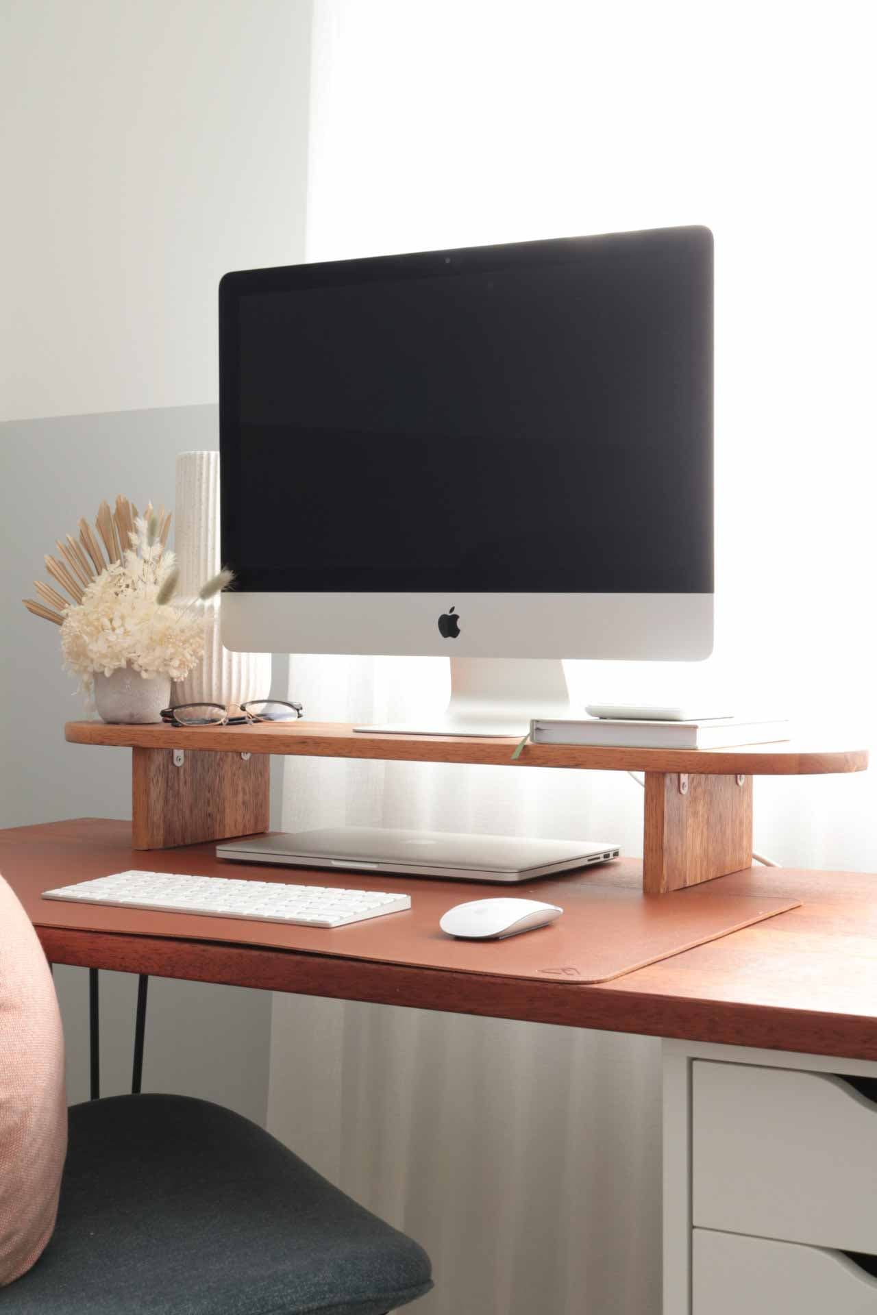 Sarah Amos Interiors DIY Monitor Stand Project