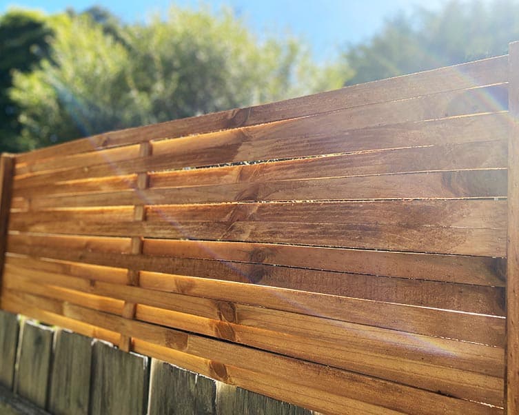 Screening protected with Feast Watson Wood Shield