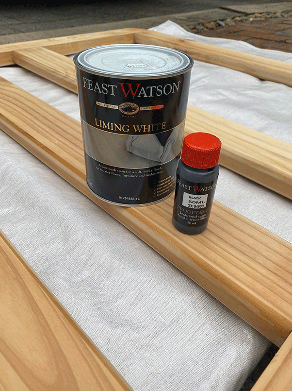 Mixing Prooftint & Liming White to create pastel stain colours