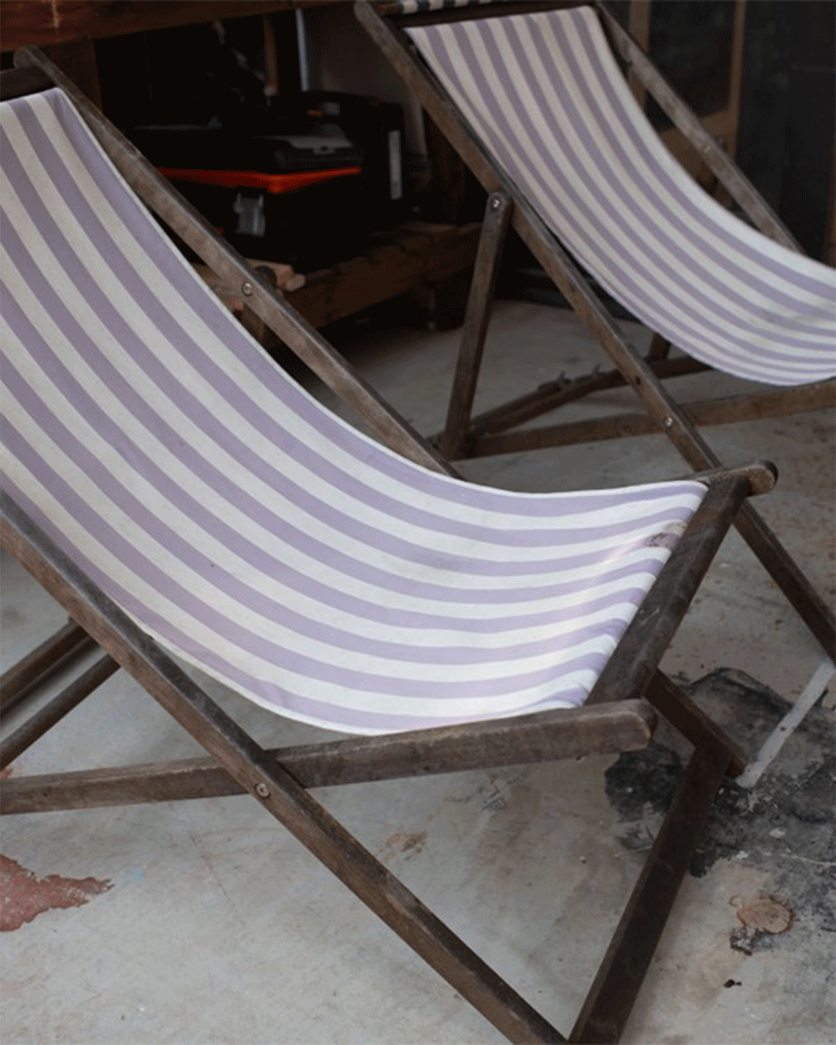 Preparing timber surface of outdoor chairs