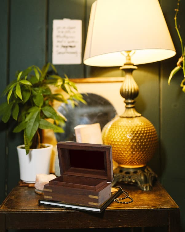 Renew a preloved jewellery box with Prooftint and Timber Floor Wax