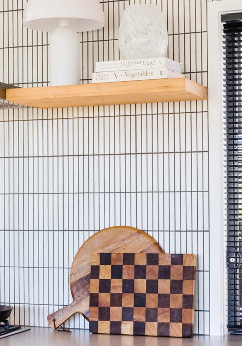 Smor Home Checkerboard Chopping Board - Styled