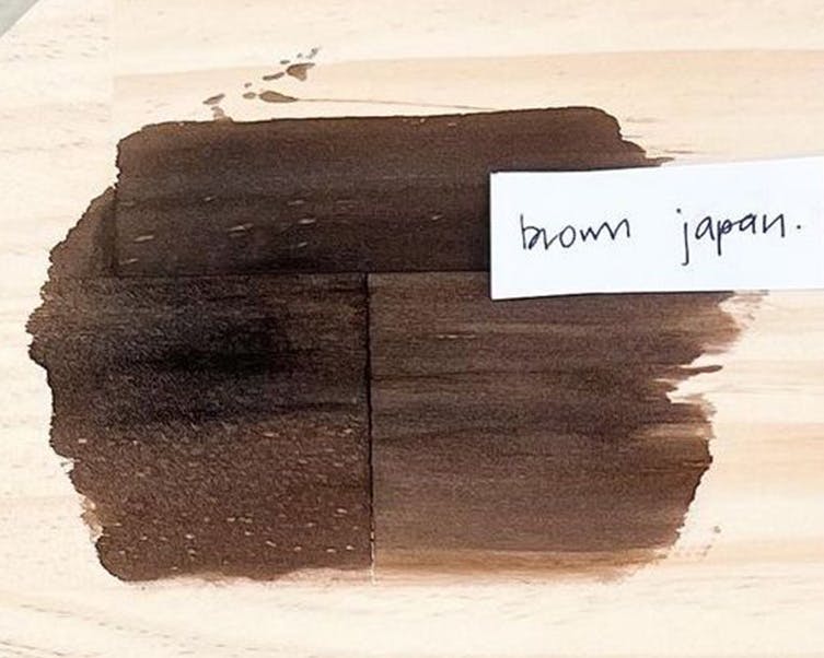 Test patch of Prooftint Brown Japan
