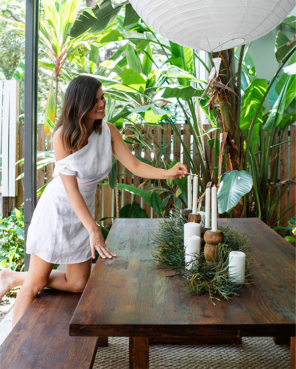 Upcycled outdoor table