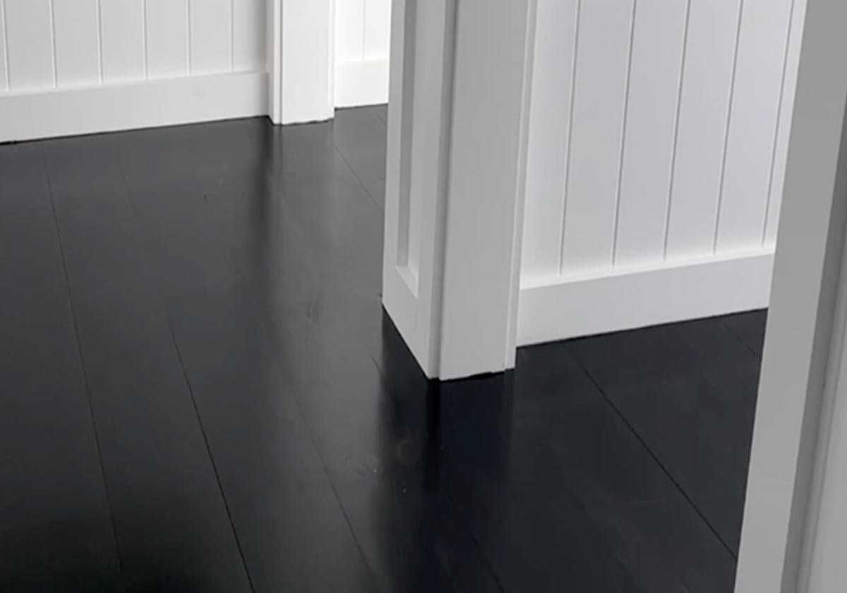 Stained Black Flooring