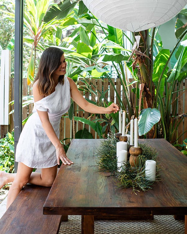 Upcycling an outdoor timber table with Geneva Vanderzeil