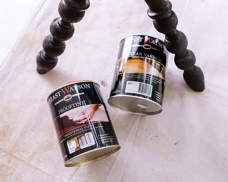 Geneva Vanderzeil's DIY Upcycled Bobbin Table 2